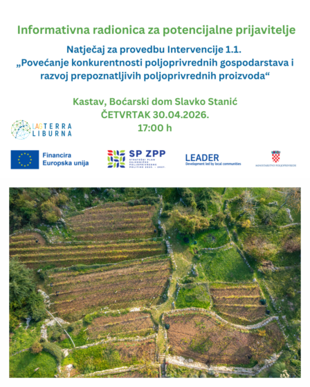 Informativna radionica za 3. Natječaj – Intervencija 1.1. „Povećanje konkurentnosti poljoprivrednih gospodarstava…“